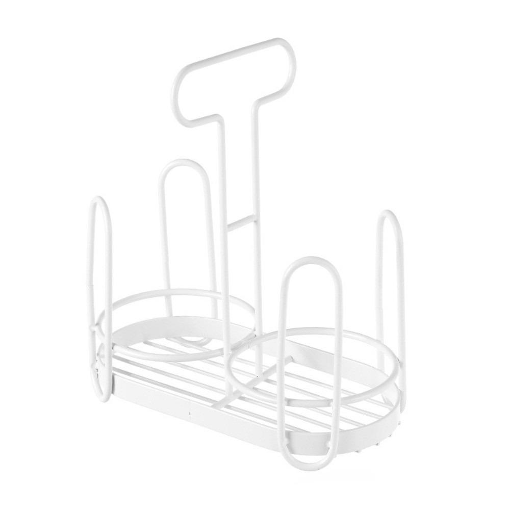Metal Cup Storage Shelf Hollow Out Design Kitchen Paper Cup Holder Cup Holder Dispenser