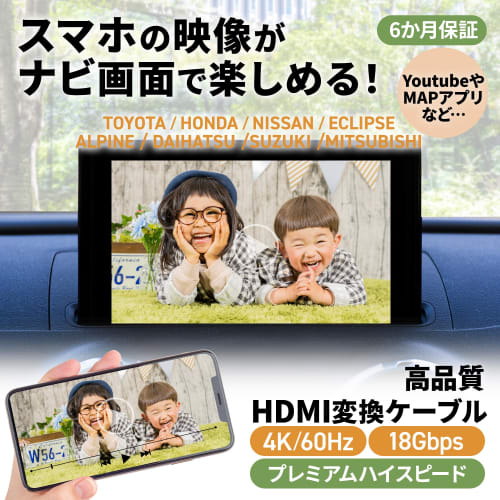 Jn1445-11 HDMI Conversion Cable Nissan DA22J MM222D-L MM522D-L Dealer Option Navigation Type E To Type A Wiring Car Navigation Navigation Car Code Ada