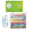 50/72/90/100/128/168 Colors Solid Watercolor Set Gift Package Basic Neone Glitter Watercolor Paint for Drawing Art Paint Supplies