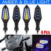 Double Side Flowing Turn Signal Lights Built-in Relay Sequential Flashing Blinker Lamp 12V Motorcycle LED Turn Signal Light