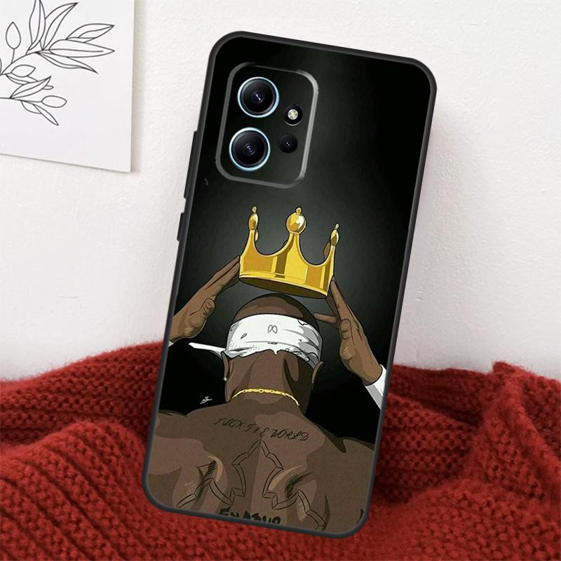 Чехол для телефона Xiaomi Redmi Note 13 10 11 12 14 15 Pro Plus с изображением рэпера T-Tupac Shakur, Чехол для Redmi 15 15C 14C 10C 12C 13C