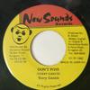 7-дюймовая пластинка TERRY GANZIE - Don't Pose NONE New Sounds Reco 1992 Ямайка Регги, Ска и Даб Б/У