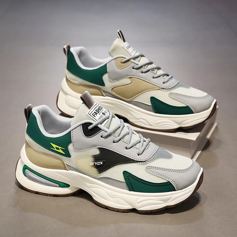 Men's Mesh Sneakers Fashionable Summer Breathable Deodorant Tennis Shoes Casual Comfortable Men Platform Shoes Zapatillas Hombre