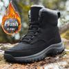 NeW Men Winter Snow Boots For Waterproof Leather Sneakers Super Warm Men's Boots Outdoor Male Hiking Boots Work Shoes Size 39-48