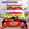 Wiggles Customized Name Bedding Set Suitable for Living Rooms Breathable Duvet Cover Bedroom Decor Best for Christmas