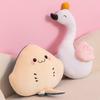 New sea, land and air series cushion devil fish snail swan cute shape bedside throw pillow