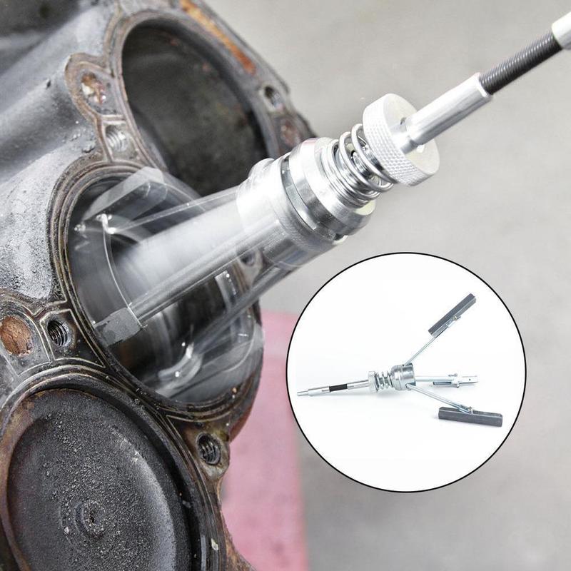 51-177mm Car Engine Cylinder Honing Tool Three-jaw Adjustable Brake Cylinder Burnisher Hone for Auto Engine Cylinder Tools