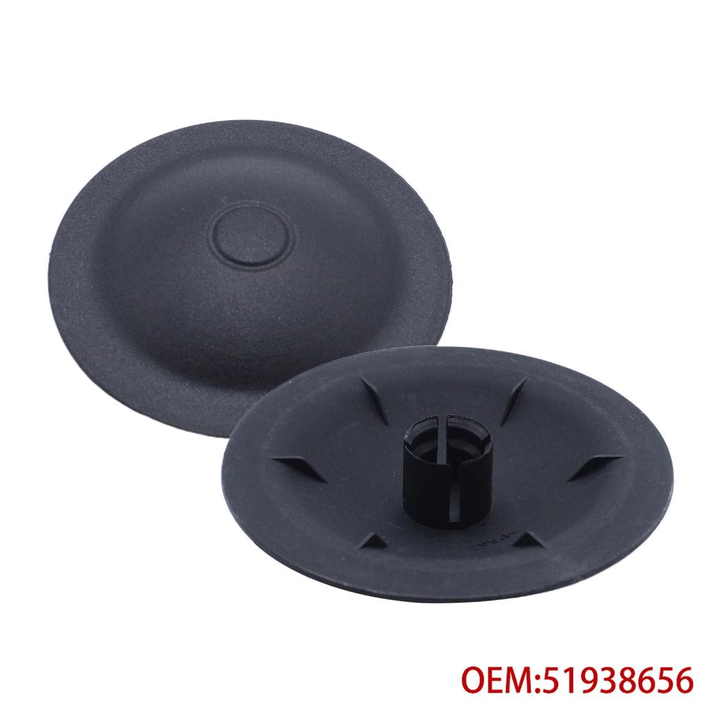 2Pcs Top Shock Absorber Mount Nut Cover Caps for Fiat 500 2007-Onwards / Abarth 51938656 Replacement Accessories Parts