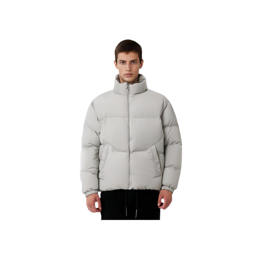 Fila Однотонная теплая куртка из хлопка «хлеб» с воротником-стойкой, унисекс FS2JKE4801X-LGY