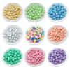 High Quality Cream Flat Beads DIY 8/10mm Jewelry Accessories Macaron Color System Fashion Bracelet Necklace Making 100Pcs Round