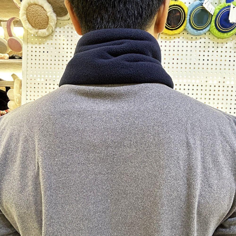 Утолщенные зимние шарфы, термальные мужские шаль, ретро-флисовый шарф для отдыха на открытом воздухе