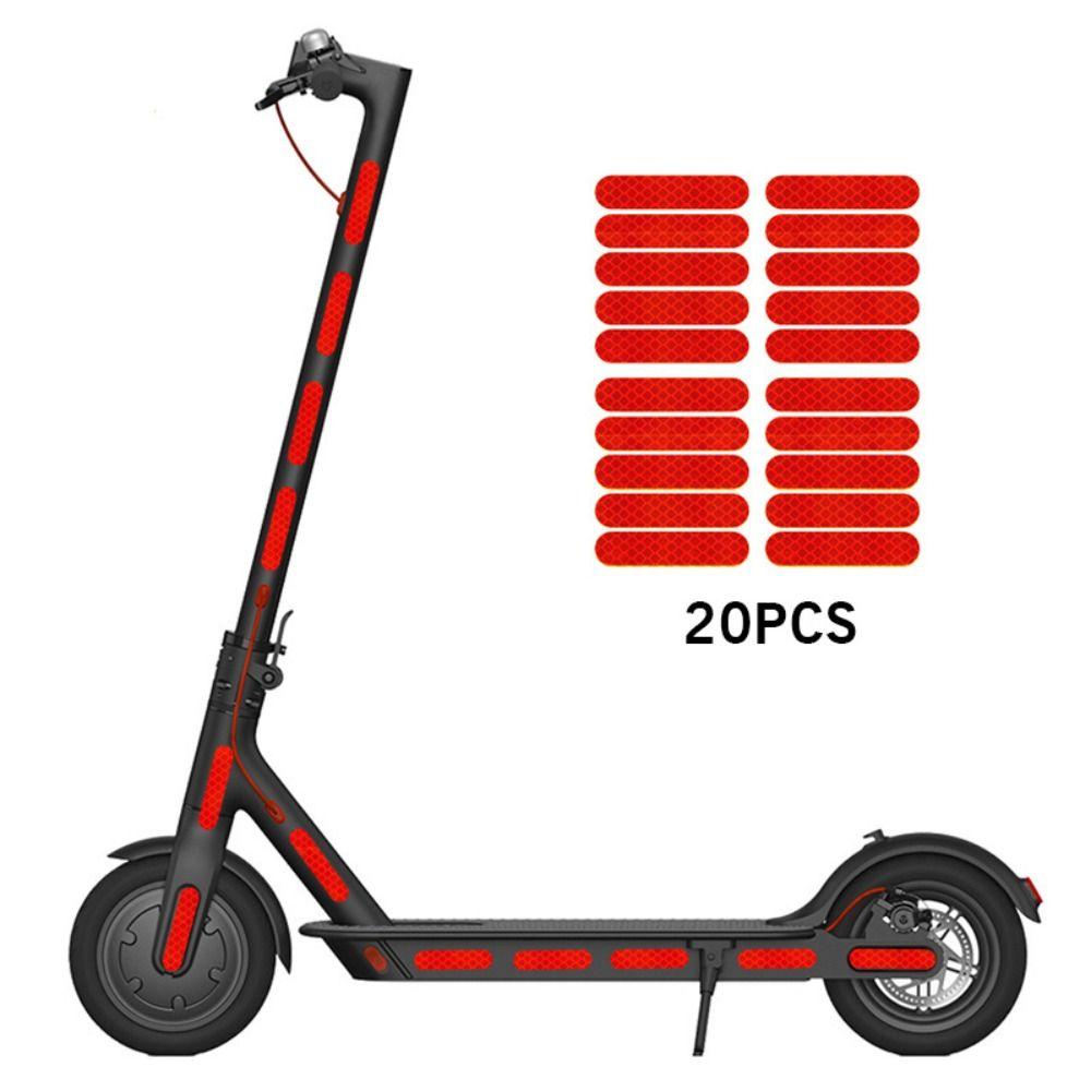 20 шт. ПВХ Ночная предупреждающая наклейка Безопасность Светоотражающие наклейки для скутера Xiaomi M365/Pro