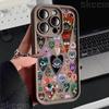 Глянцевый чехол для телефона с узором сердца «Сглаз» для iPhone 11 12 13 14 15 16 Pro Max 16E XS X XR 7 8 16 Plus Ударопрочная силиконовая накладка