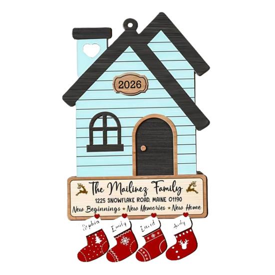 Housewarming Gifts for New House Wooden First Home Owners Gift New Home Ornament for Women