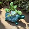 Креативный цветочный горшок-черепаха для двора, композиция для наружного балкона, ландшафтный дизайн, зеленые растения в горшках, деревенский сад, животные-украшения