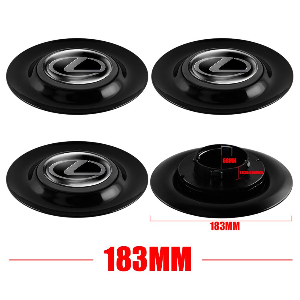 crajwx1 4PC For Lexus FSPORT IS200 ES300h ct200h RX350 IS300h IS250 Car Styling Wheel Tire Hub Cap Cover Badge Auto Exterior Accessories