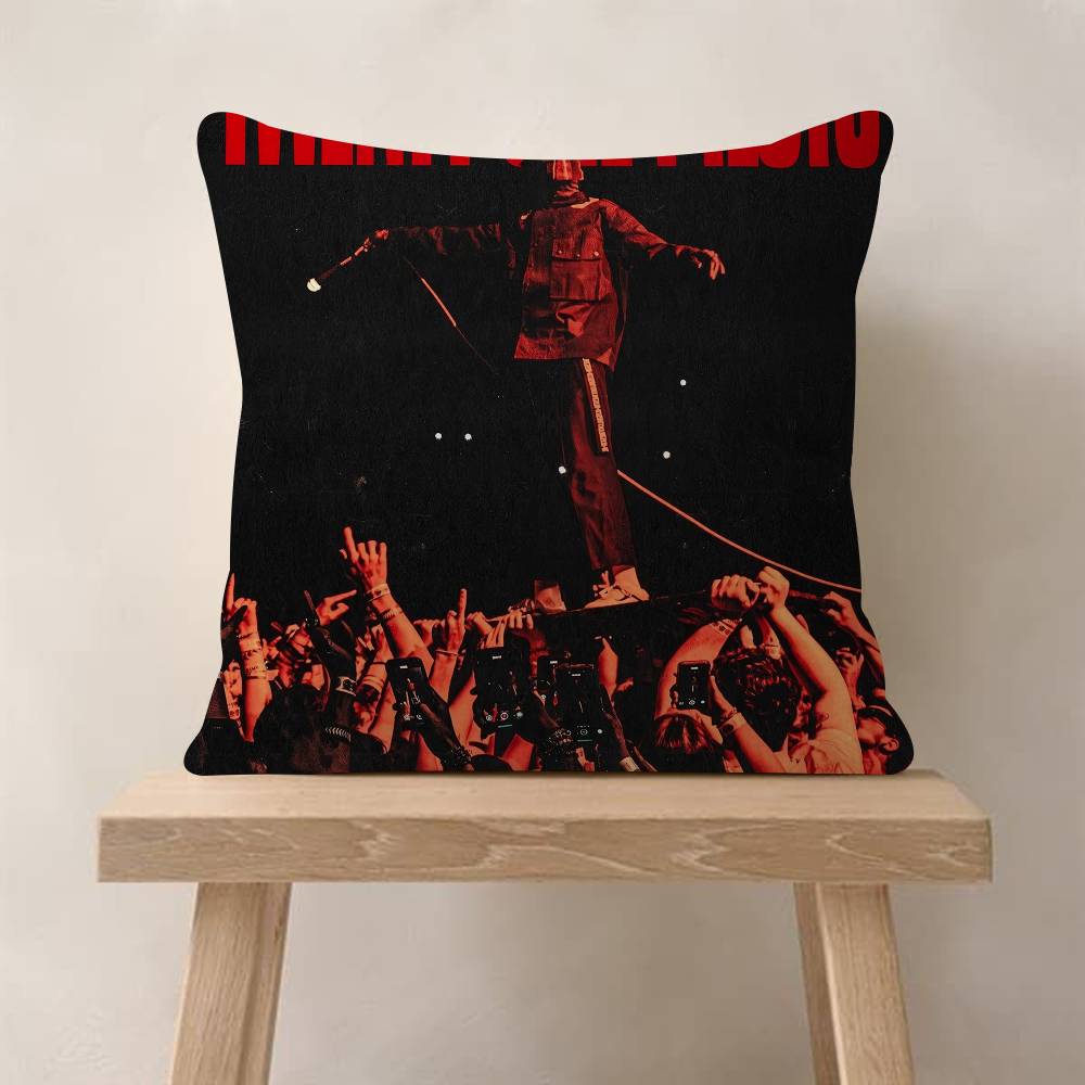 TTwenty One Pilots Band Pillow Covers Cartoon Sofa Decorative Home Doublesided Printing Short Plush Cute Cushion Cover
