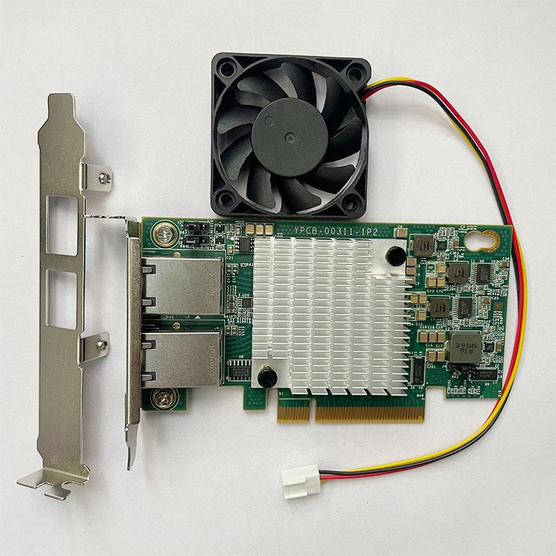 Серверная Ethernet-карта 10G с двумя портами X540-T2 PCIe X8/X16 RJ45 Сетевой адаптер-удлинитель для Synology NAS Настольного ПК