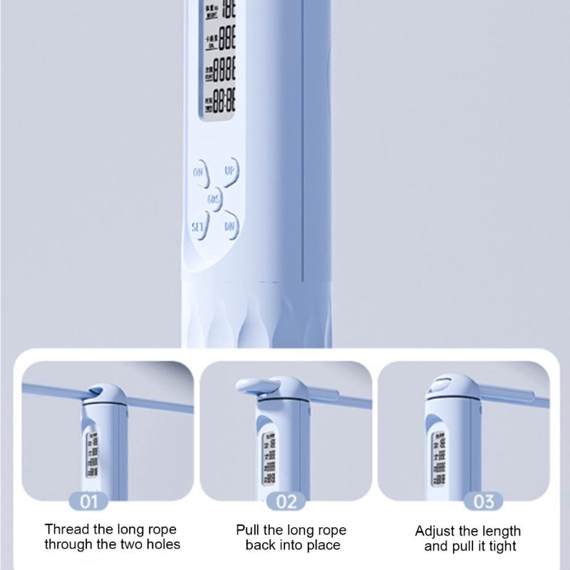 Weighted Skipping Rope with Precisions Counter Digital Counting Cordless Jump Rope For Adult Indoor and Outdoor Exercise