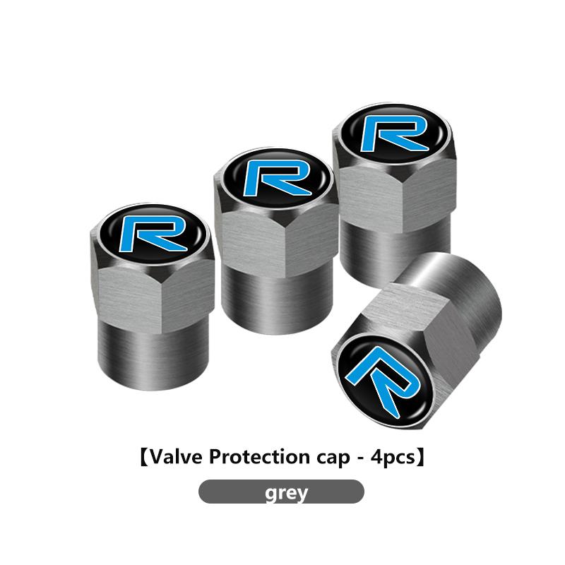 For Volvo 4Pcs Car Wheel Tire Valve Cap Protection Cover Auto Accessories XC90 XC60 C30 S60 C70 XC40 V40 XC70 V70 V60 S80 S90