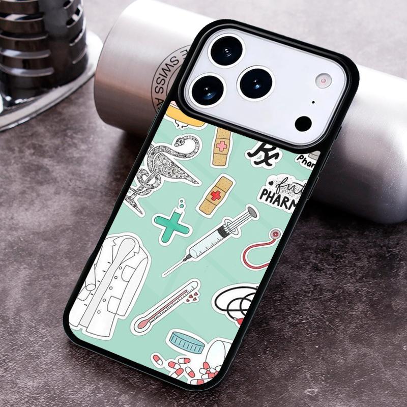 Медицинский чехол для телефона Медсестра Медицина Здоровье для iPhone 17 16 15 Pro Max Air 14 13 12 11 Plus Ударопрочный Capa Чехол