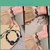 Beaded Black Highend Bracelet Exquisite Chinese Style Stone Resin