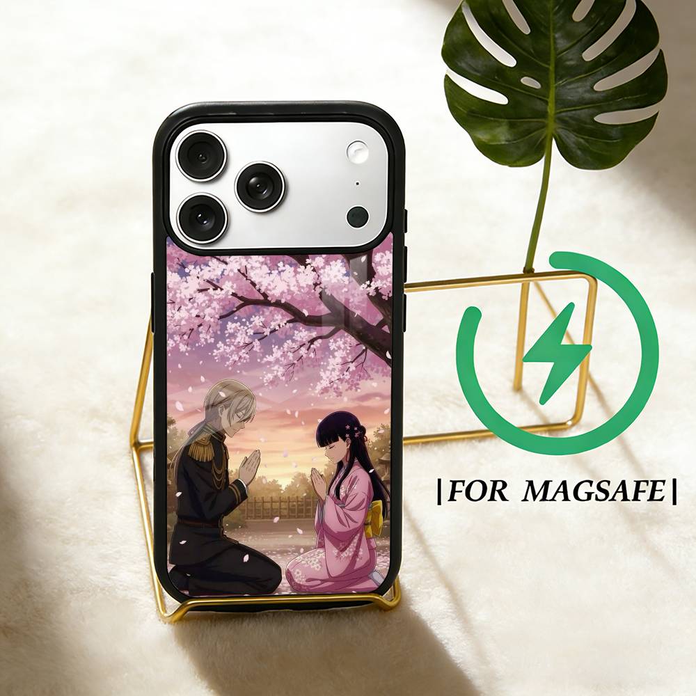 Мой счастливый M-брак Аниме Чехол для телефона Для iPhone 17,16,15,14,13,12,Plus,Pro,Max Для Magsafe Магнитная Беспроводная Зарядка