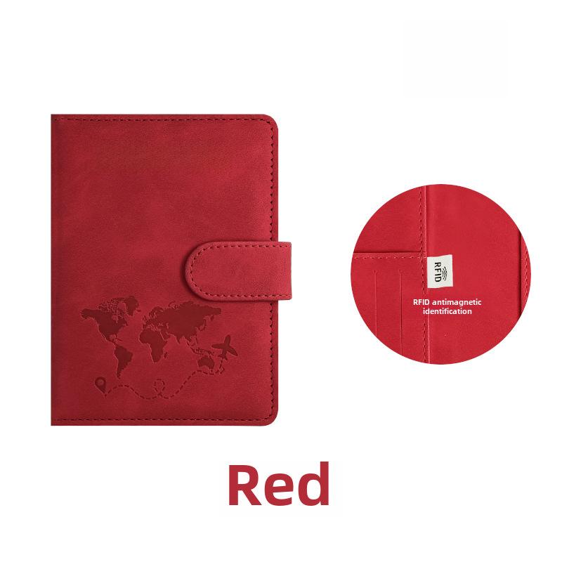 Держатель трансграничного RFID-паспорта: Дорожный кошелек из искусственной кожи с регулируемыми ремнями