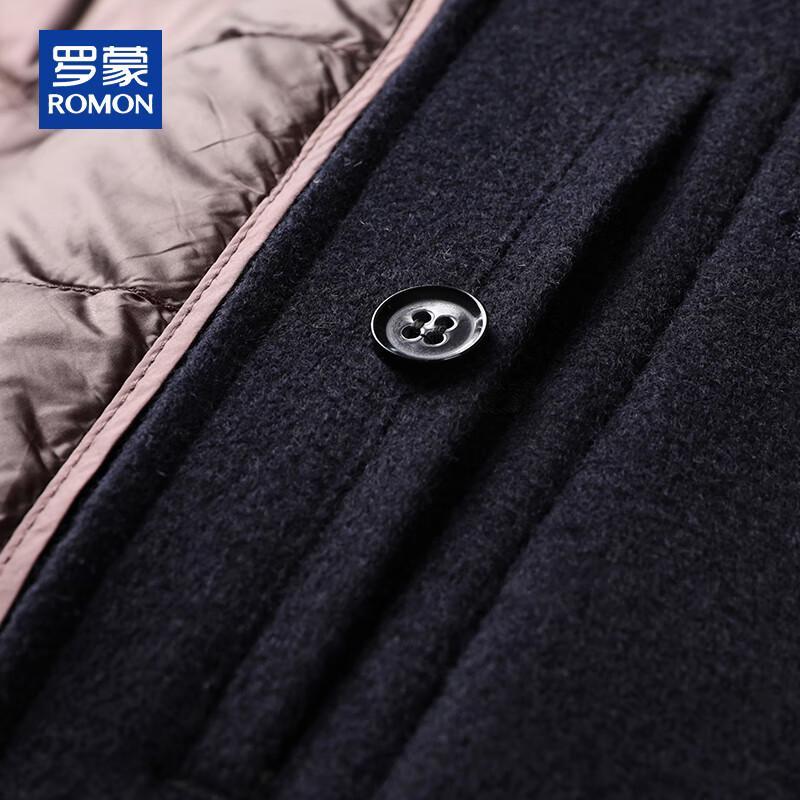 ROMON Мужское пальто средней длины из смесовой кашемировой шерсти с подкладкой из гусиного пуха