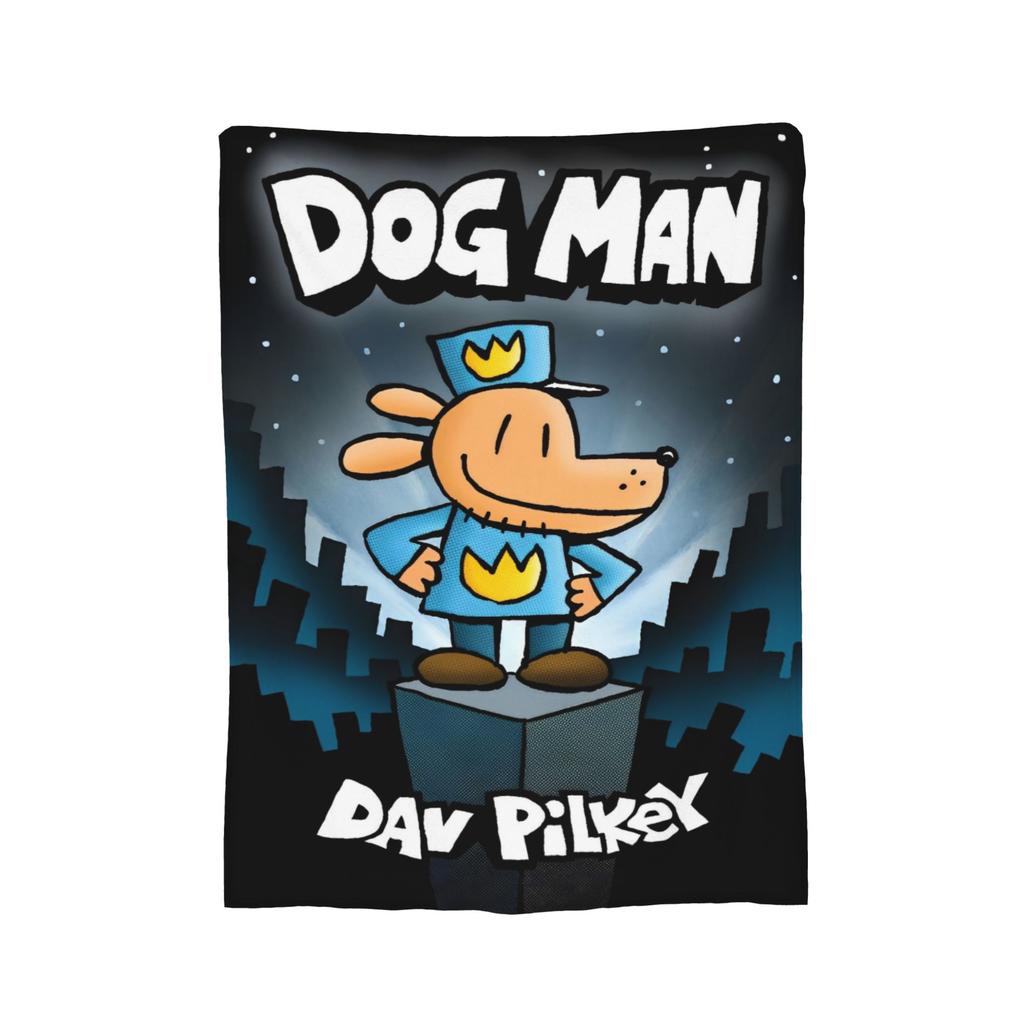 Anime Dog Man Cartoon  Blanket  Flannel Novelty Warm Throw Blanket for Chair Covering Sofa Spring/Autumn