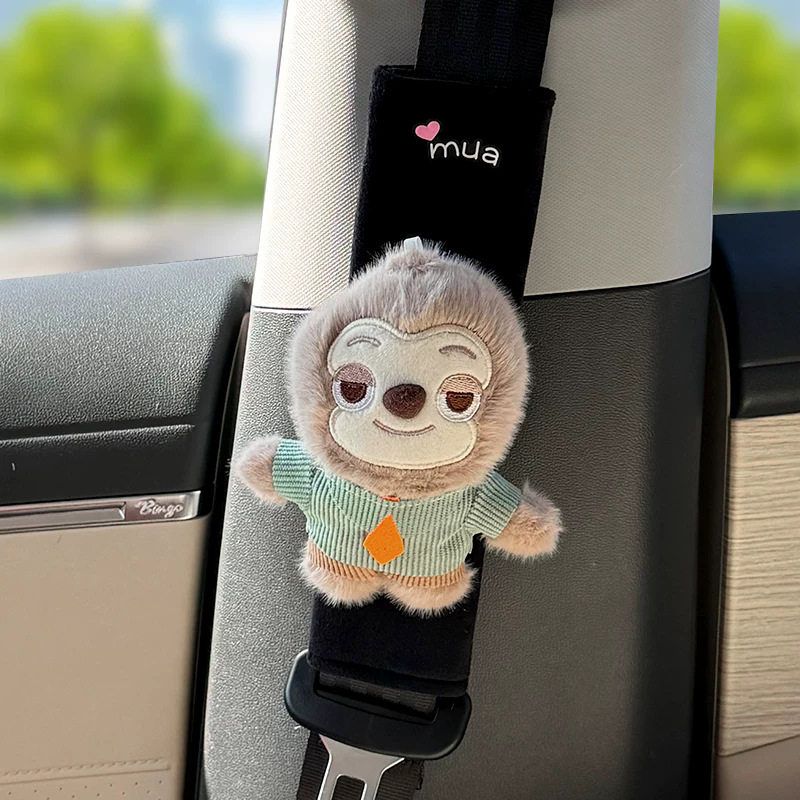 Zootopia Car Seatbelt Shoulder Pads Anti-Wear Anti-Strangle New Car Interior Accessories for Women