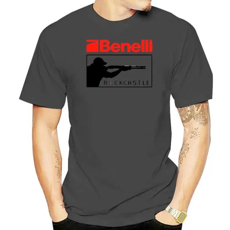 Black And White B Festive Tee Shirt Benelli Gun Firearms Logo T-Shirt clothing harajuku graphic t shirts oversized new