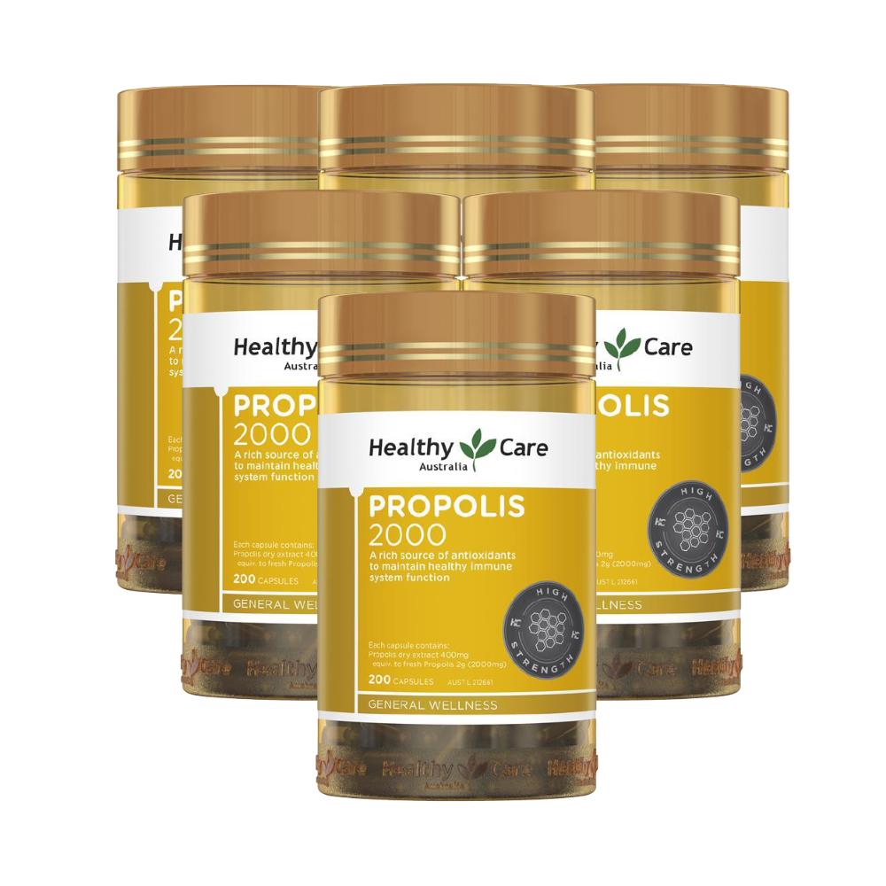 HEALTHYCARE PROPOLIS 2000mg 200CAP X 6