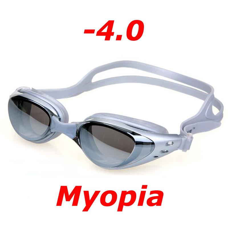 Plating Myopia Swim Goggles Professional Waterproof Anti Fog UV Shield Eyewear Swimming Pool Water Sports Glasses for Men Women