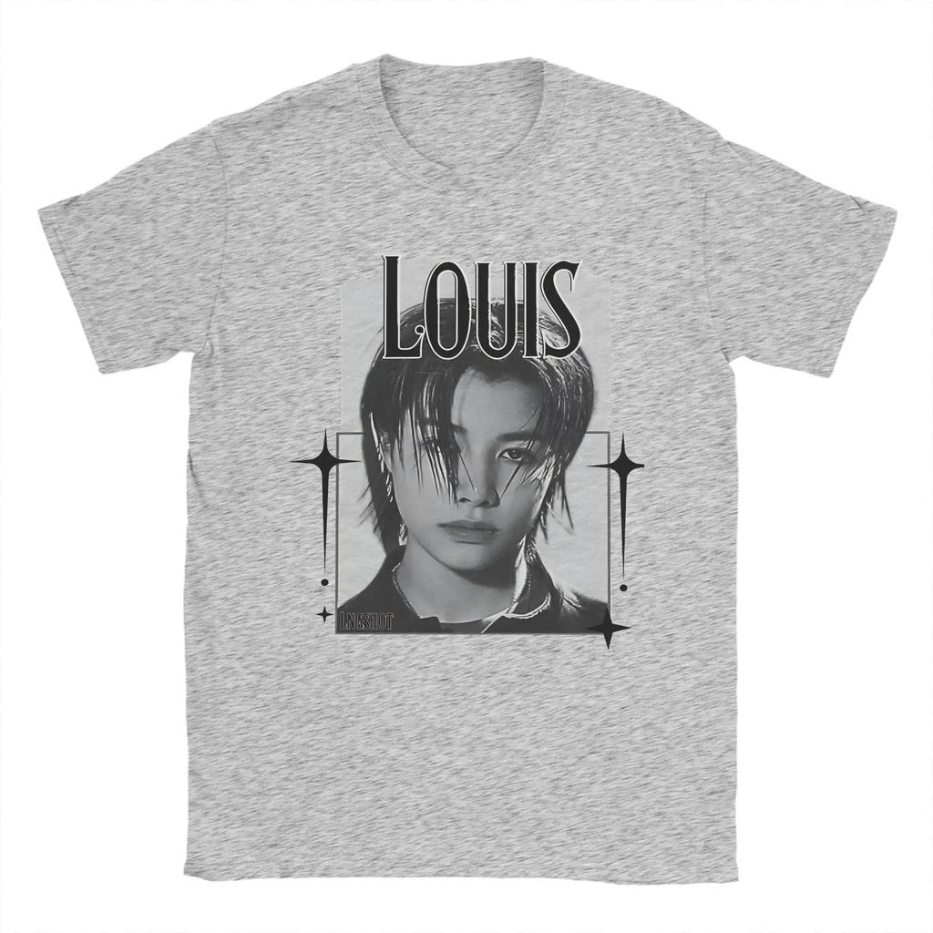 2026 Уникальная футболка Louis Rising с длинным рукавом Унисекс Хлопковые футболки с круглым вырезом Короткий рукав Одежда больших размеров