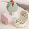 Jewelry Box Rings Earrings Organizer Multiple Compartments Waterproof Compact Design Portable Travel Jewelry Case