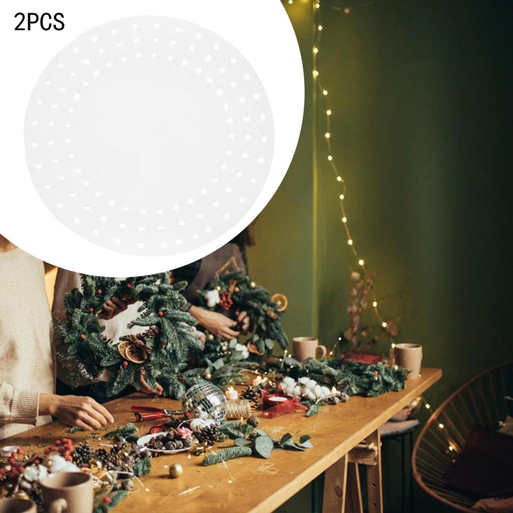 2 прозрачных шаблона венков для цветочных проектов своими руками