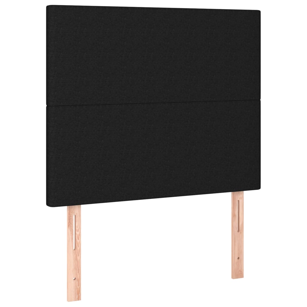 Headboard in Black 80 x 5 x 118 128 cm Fabric