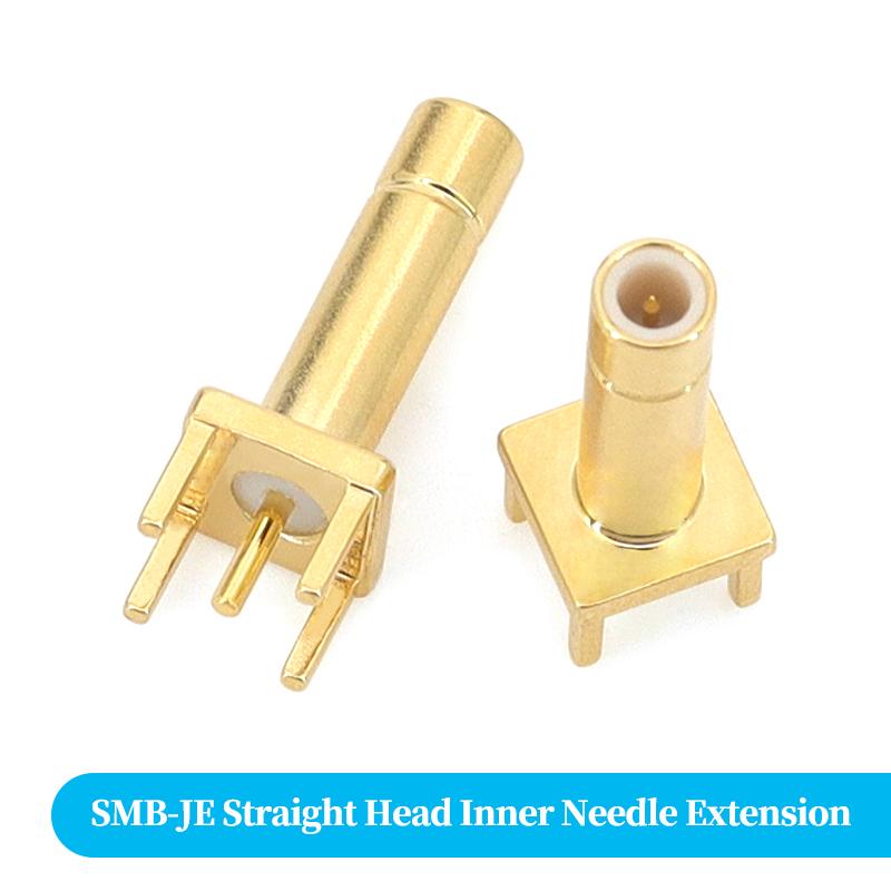 SMB PCB Mount Connector SMB Male/Female RF Coaxial Adaptor Right Angle SMB Jack 4Pin 50Ohm PCB Panel Connector