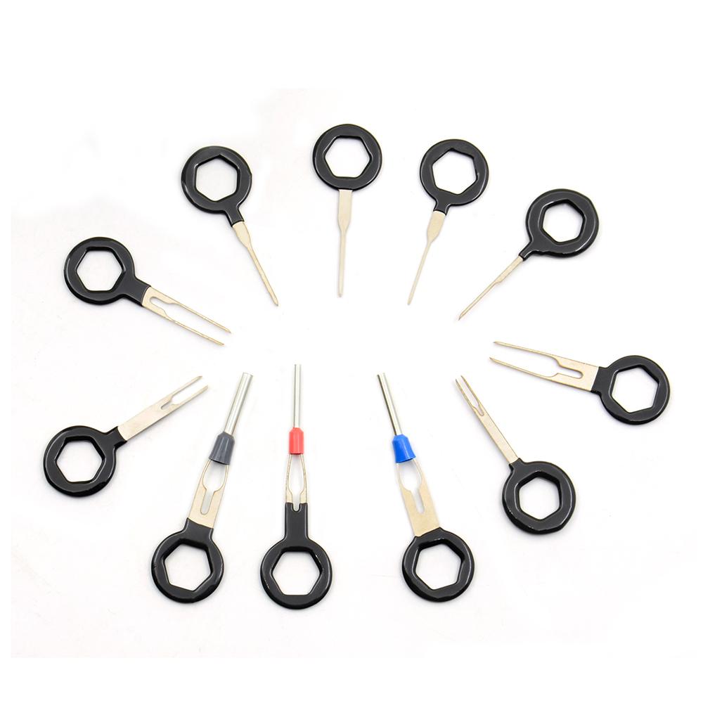 Auto Car Plug Circuit Board Wire Harness Terminal Extraction Pick Connector Crimp Pin Back Needle Remove Tool Set