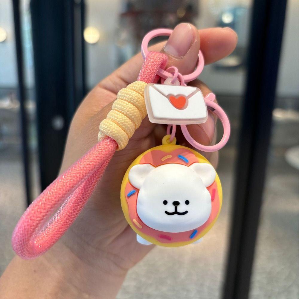 Animal Line Щенок Фруктовый брелок Мультяшный пончик Головной убор Подвеска Щенок Маленькие подарки