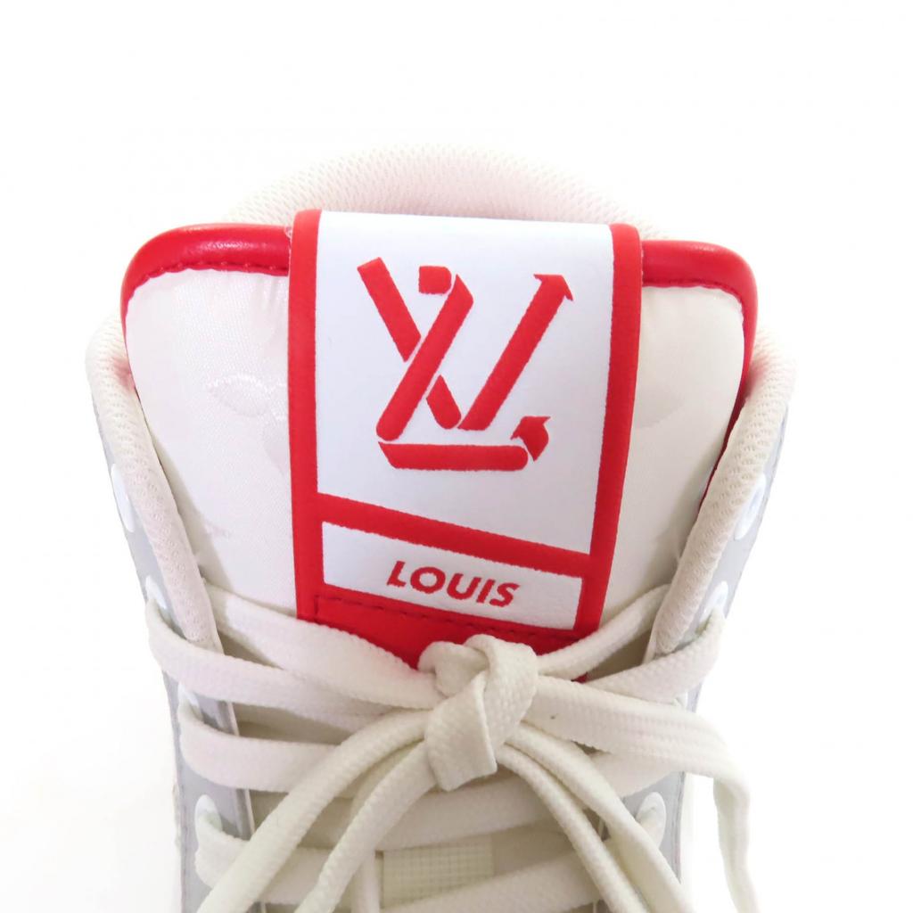 Pristine LOUIS VUITTON High cut sneakers Charlie line White red leather Women 36 Used