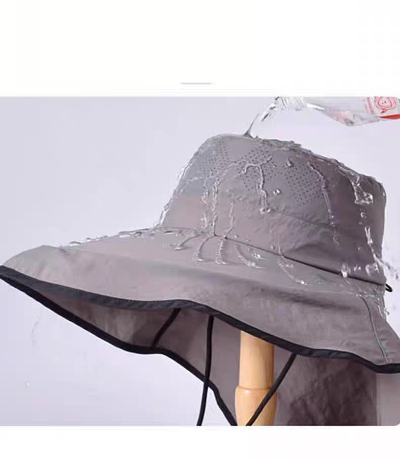 High Quality Outdoor Casual Fashion UV Protection Waterproof Quick-Drying Breathable Baggy Large Brim Unisex Hiking Hat Sports