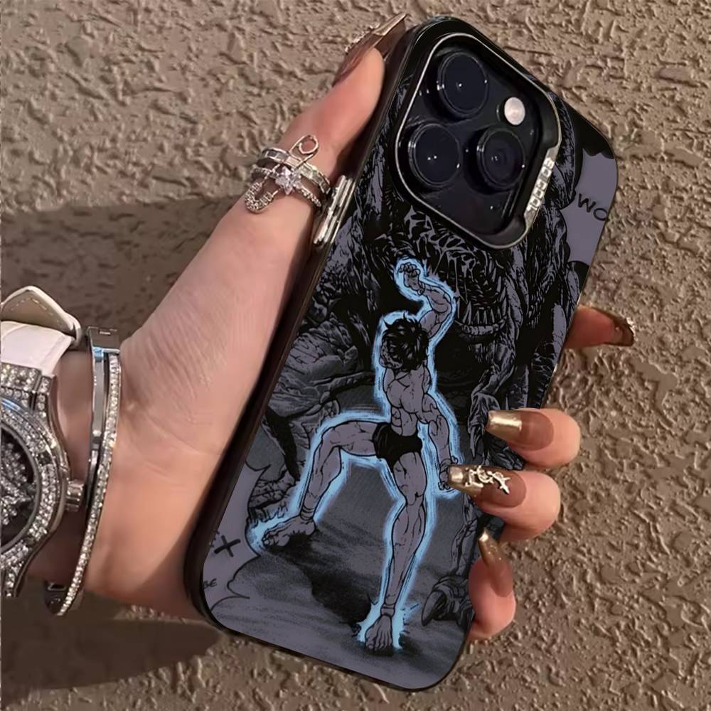Крутой чехол для телефона B-Baki H-Hanma для iPhone 17,16,15,14,13,12,11,Pro,X,XS,Max,Plus Мягкий черный чехол