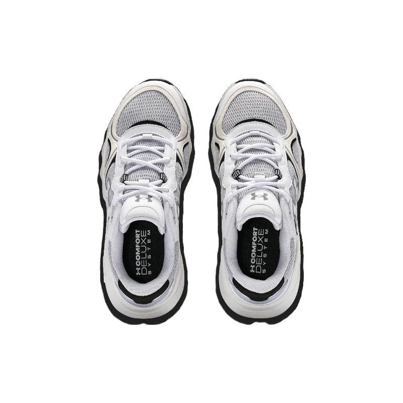 Under Armour Simple Versatile Low Top Running Shoes Women White Grey 3028449-101