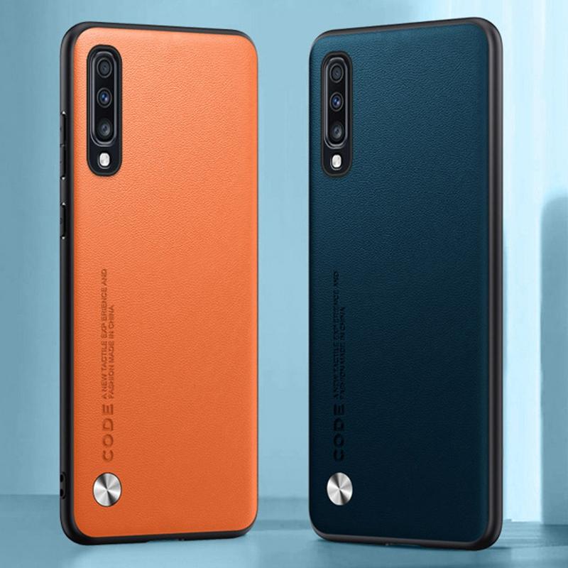 Роскошный чехол из искусственной кожи для Samsung Galaxy A70 Задняя крышка Силиконовый противоударный чехол для телефона с полной защитой для Samsung A70S Coque