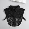 Fashion White Fake Collar Women Detachable Collars Black Woman False Collar Lace Removable Half Shirts Tie Top Collars Decor