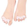 1 Pair Protective Toes Separator 3-Holes Design Bunion Corrector Soft Straightener Spacers Stretchers Care Tool