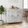 Sideboard Concrete Grey 89 x 34.5 x 80 cm Engineered Wood