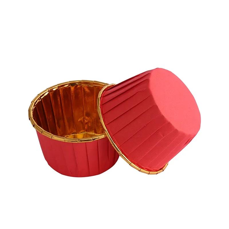 50pcs Large Cupcake Paper Cup Oilproof Cupcake Liner Baking Cup Tray Case Wedding Party Cake Stand Silicone Molds